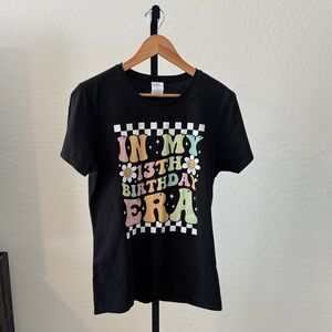 Black Graphic Kids T-Shirt